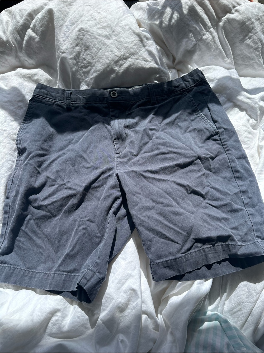 Amazon Essentials Men's Flat Front Shorts in Slate Blue
